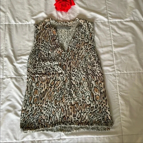 Raquel Allegra leopard frayed top - Picture 7 of 7